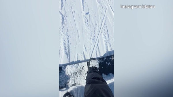 La domenica di Ibrahimovic è...sulla neve