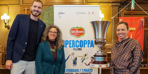 A Trieste taglio del nastro della Supercoppa Maschile