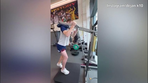 Kulusevski, duro lavoro in palestra