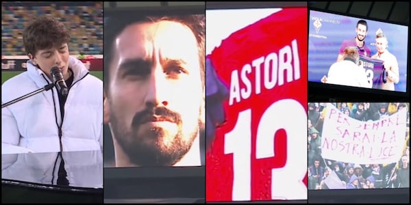 Omaggio da brividi per Astori prima di Udinese-Fiorentina: tutto lo stadio si emoziona