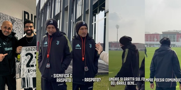Gazzoli ospite in casa Juve. E con Spalletti è subito tormentone: "Hai raspato bene"