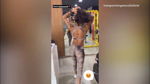 Vidal si allena con la fidanzata