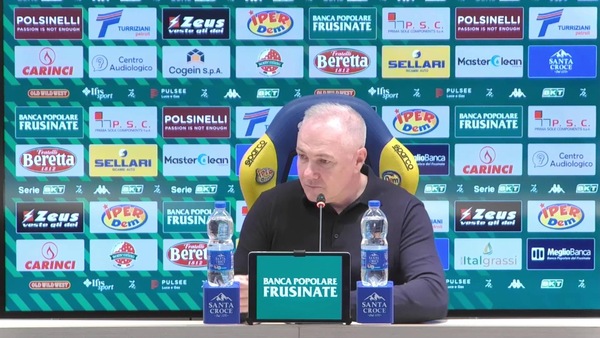 Alvini: "Pari corretto, è un super Frosinone"