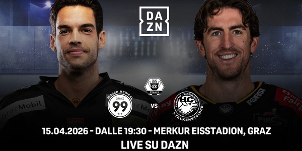 In diretta su Dazn la finale Ice Hockey League: il Pusteria sfida Graz