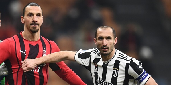 Milan-Juve è anche Ibra contro Chiellini: figure chiave in società, ma lo svedese è messo da parte