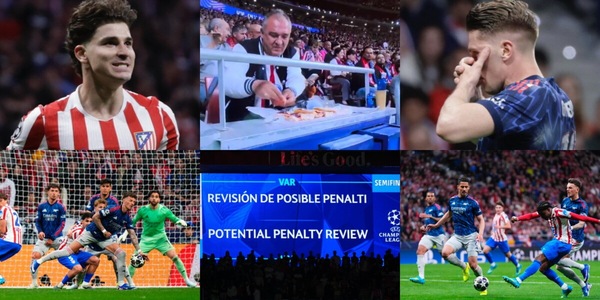 Rigori, Var e... panini: cosa è successo nella semifinale d'andata tra Atletico e Arsenal