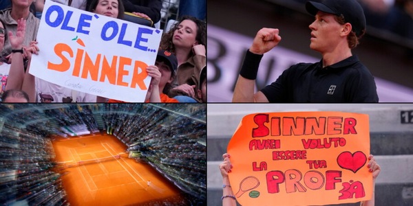 Roma in delirio per Sinner: l'atmosfera del Centrale al debutto di Jannik