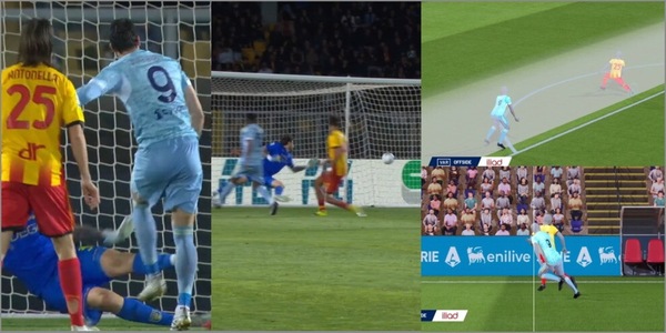 Lecce-Juve, l'arbitro "gradito" all'Inter e due gol annullati per fuorigioco di frame: è videocalcio