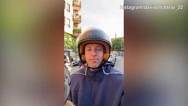 Inter, Frattesi e la madre in giro con lo scooter