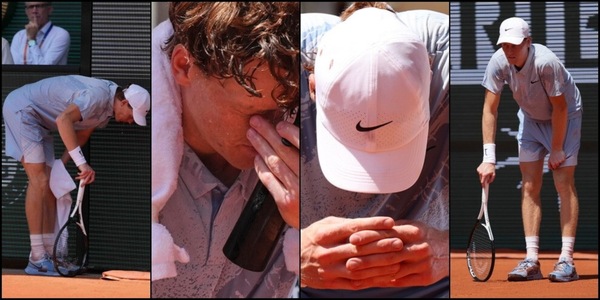 Sinner shock, fuori dal Roland Garros per un malore: Cerundolo rimonta e avanza