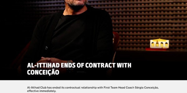 Al-Ittihad, Sergio Conceicao saluta: è ufficiale l'addio