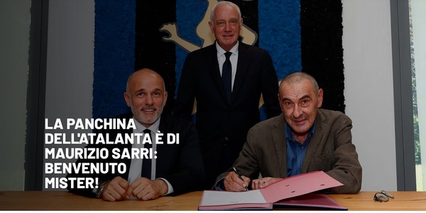 Atalanta, ufficiale: Sarri è il nuovo allenatore