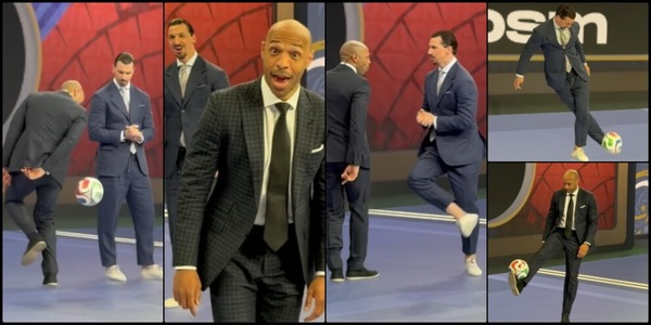"Il Joga bonito non è morto": Henry e Ibrahimovic incantano al Mondiale, magie in studio