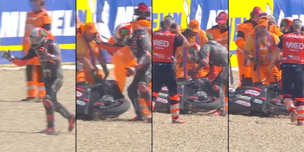 Bezzecchi shock! Schiaffeggia un marshall: squaificato per la gara di Brno