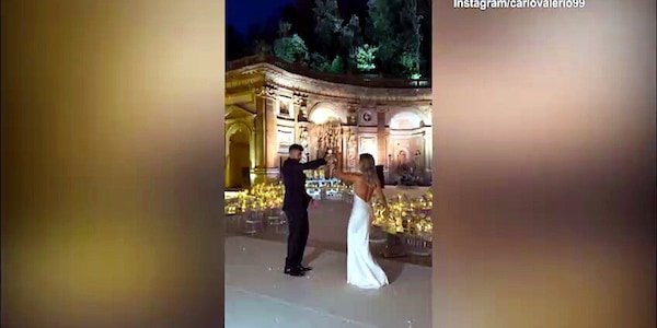 El Shaarawy sposo, il romantico ballo con Ludovica Pagani