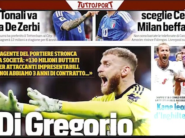 La Juve, Di Gregorio e le sue veritá
