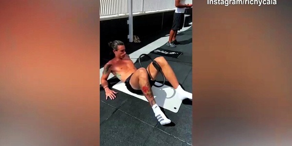 Arsenal, il lavoro in palestra di Calafiori