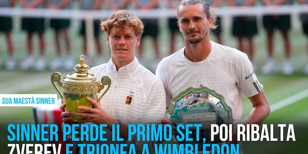 Sinner, apoteosi bis a Wimbledon