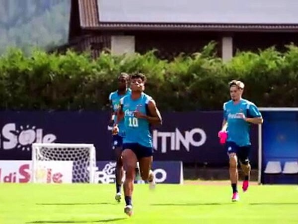 Napoli, allenamento e sudore a Dimaro