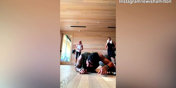 Formula 1, Hamilton lavora senza soste: eccolo in azione!