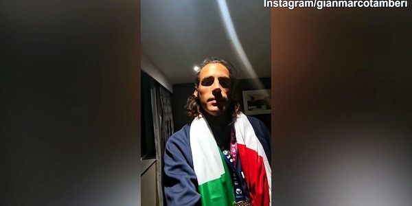 Tamberi, messaggio social: "Non mollate mai"