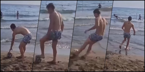 Fiorentina, è già Mastantuono-mania: l'argentino gioca in spiaggia con i giovani tifosi
