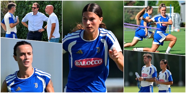 Juve Women, Guerrero guida l'allenamento sotto gli occhi del ct Soncin