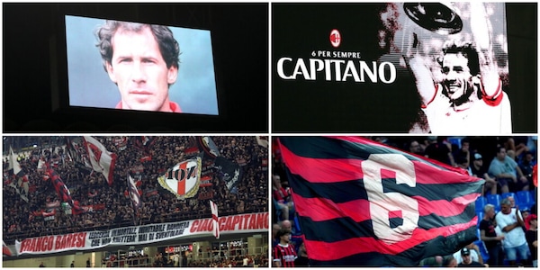 Baresi infinito, San Siro si commuove: il tributo prima di Milan-Venezia è da brividi