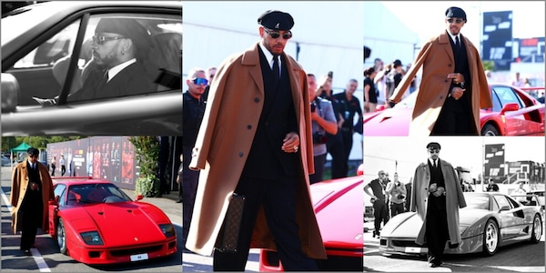 Hamilton, che stile a Monza! Ferrari F40 e look che non passa inosservato