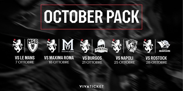 Ecco l'October Pack del Derthona Basket!