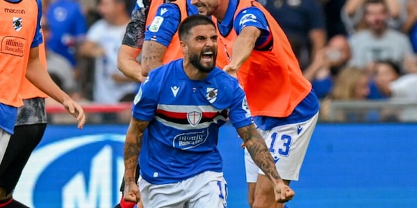 Insigne da derby. Fiducia Samp