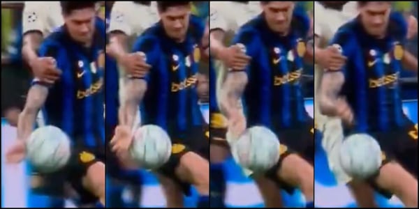 Bastoni con la mano, fallo netto prima del gol di Lautaro: l'Inter ci ha provato così
