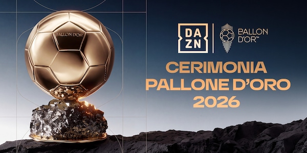 Dazn: lunedì 26 ottobre la cerimonia del Pallone d'Oro 2026 in diretta gratuita