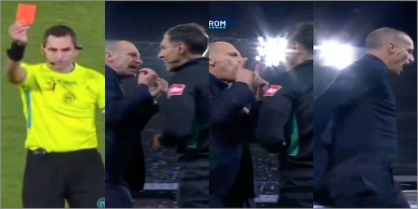 Allegri senza giacca e cravatta, furia e rosso nel finale di Napoli-Roma: la ricostruzione