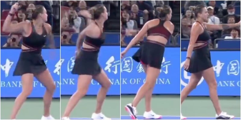 Bufera Sabalenka, a Wuhan gesto violento e fuori di testa: &quot;Orribile e pericoloso&quot;, il commento &egrave; tutto