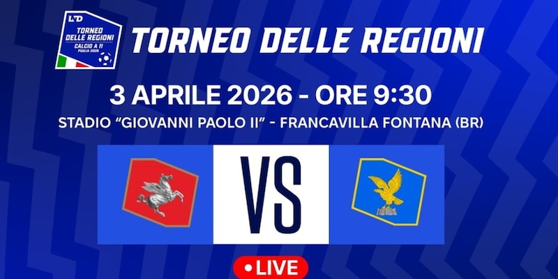 Finale Torneo delle Regioni 2026 -Puglia: guarda in diretta streaming