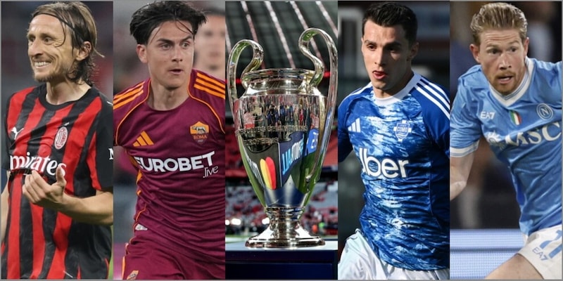 Diretta Champions: Milan, derby Roma, Como e Napoli in tempo reale