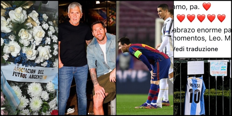 Messi, il mondo in lutto: l'addio a papà Jorge commuove il calcio, CR7 si stringe a Leo
