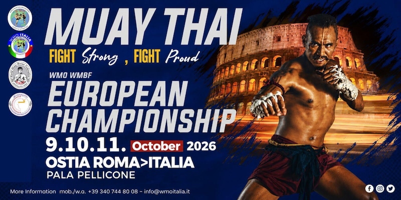 A Ostia i campionati europei Wmo di Muay Thai