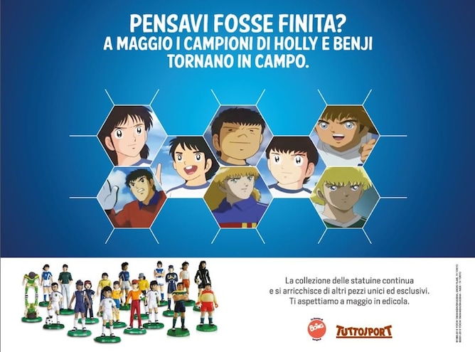2 Completi Calcio HOLLY eBENJI New Team Red Toho 6/8