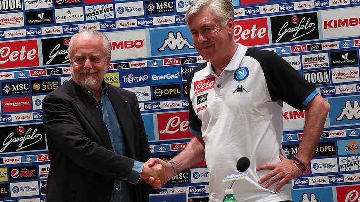 De Laurentiis, auguri scherzosi ad Ancelotti: "Tre volte ventenne"