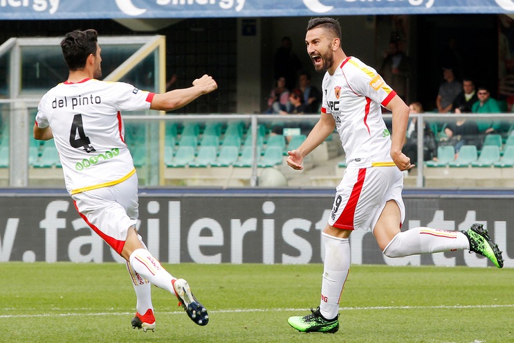 Serie B, Benevento show a Verona: tripletta di Coda