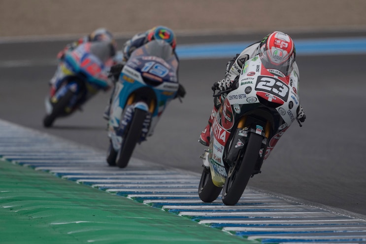 Moto3, Jerez: vittoria per Antonelli, Vietti terzo