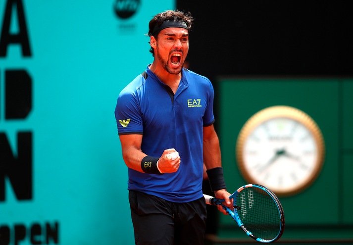 Tennis, Madrid: Fognini stende Millman e raggiunge gli ottavi
