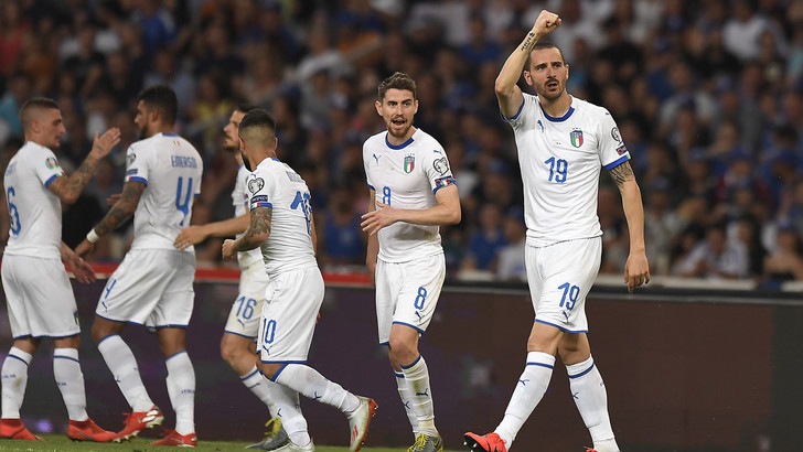 Italia show, Chiellini: "Grande vittoria!!!". Bonucci: "Una squadra che gioca a calcio"