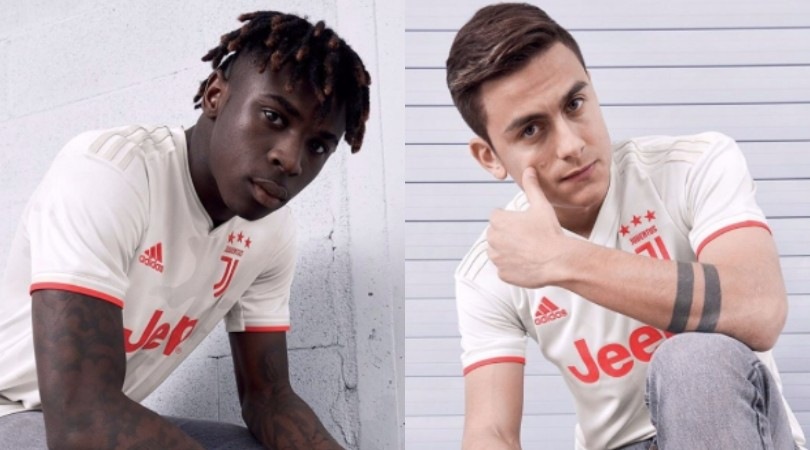 Juve, ecco la seconda maglia: presentano Kean e Dybala