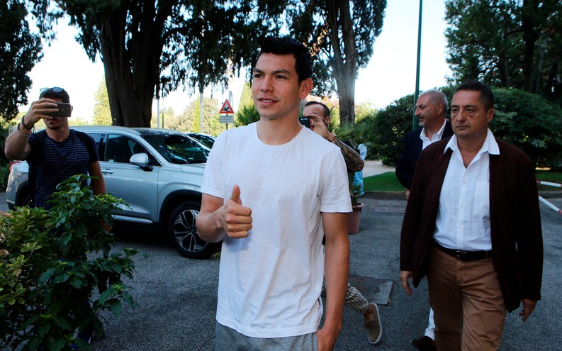 Napoli, Lozano si allena regolarmente in gruppo