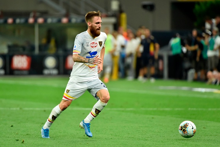 Lecce, allenamento in gruppo per Majer