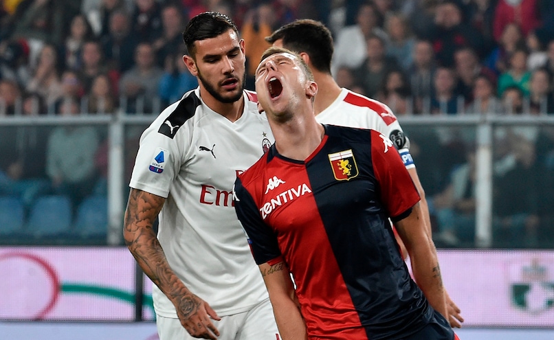 Genoa-Milan 1-2, il tabellino