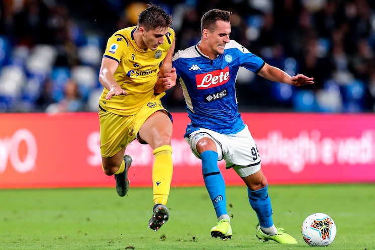 Napoli-Verona 2-0, il tabellino